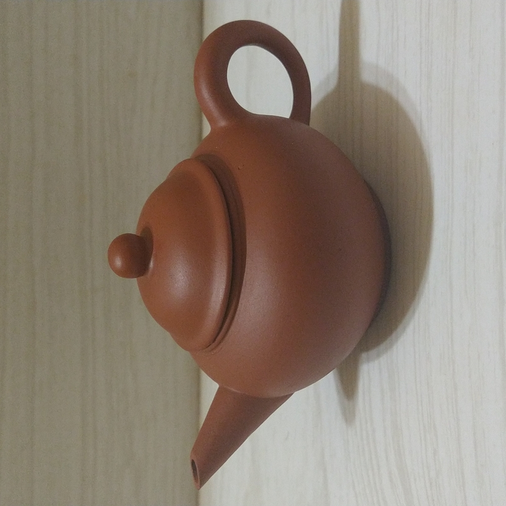 Vintage RARE Chinese Red Clay Mini Teapot / Handmade Yixing Zisha